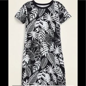 Fitted crew neck tee dress